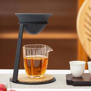 Household Tea Strainer with No Holes, Tea Filter, Tea-Water Separation, Creative Stand, Small Green Tangerine Teapot