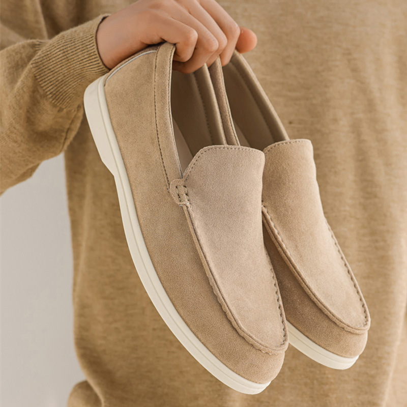 Men's Loafers, Cross-Border Hot-Selling Beanie Shoes, Fashionable Classic Light Luxury British Style Loafers, Small Leather Shoes