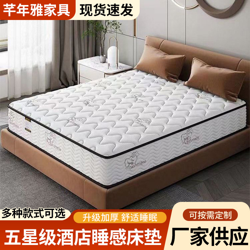 Hilton Five-Star Hotel Simmons Sponge Mattress Latex Cashmere Silent Independent Spring 20cm Thickeneded Soft Cushion