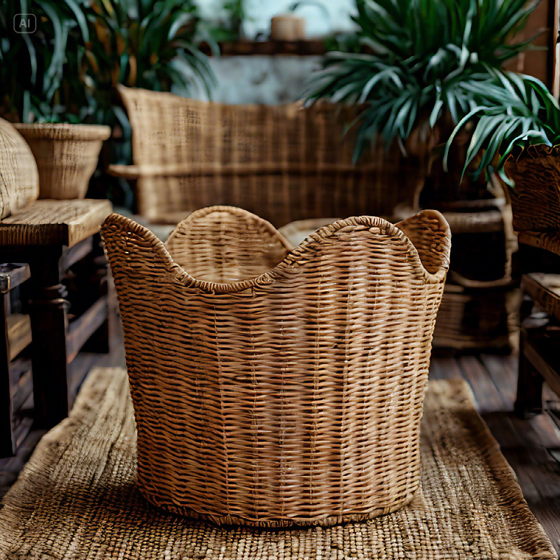 Fabricante canasta de ropa sucia tejido de ratán canasta de almacenamiento de ropa sucia canasta de ropa doméstica canasta de ropa canasta de almacenamiento de juguetes