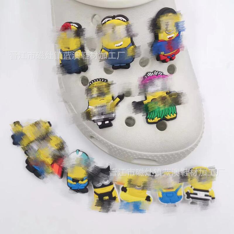 New God steal milk dad minions series hole shoes shoe buckle DIY garden shoes accessories removable shoe strap buckle