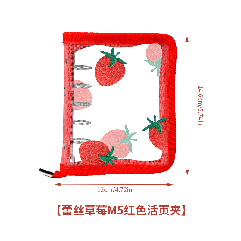 레이스 스트로베리 M5 레드 바인더