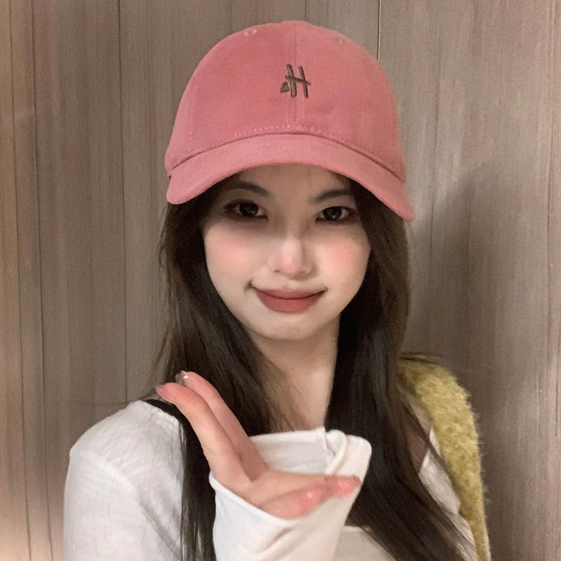 フィット感が良い! ラズベリーパウダー 2025 新しい大きな頭囲と小さな H 文字の野球帽男性と女性のためのひさしキャップ|undefined