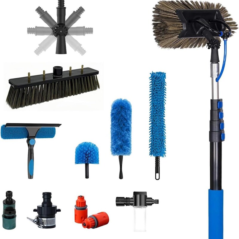 100% Carbon Fiber Telescopic Pole Photovoltaic Panel Cleaning Tool Solar Panel Water Spray Brush Glass Cleaning Cross-Border Export 100% Carbon Fiber Telescopic Pole Photovoltaic Panel Cleaning Tool Solar Panel Water Spray Brush Glass Cleaning Cross-Border Export