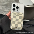 Card Holder - Checkered White