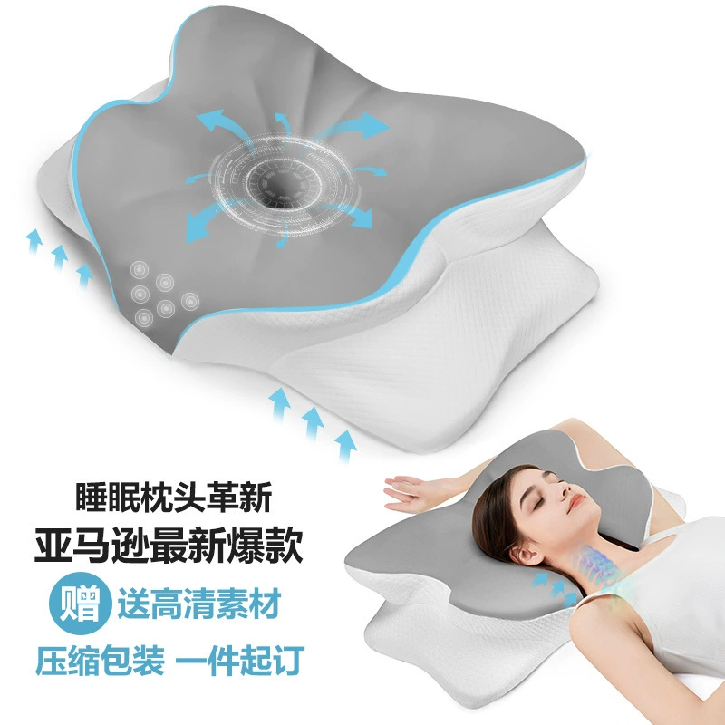 Хлопчатобумажная подушка с памятью двухслойная буферная подушка-бабочка медленно отскочила подушка для шейного отдела позвоночника Подушка для сна оптом