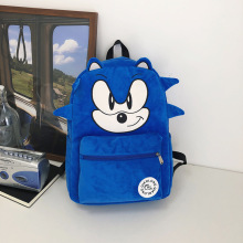 新款跨境音速小子卡通个性旅行背包男大容量高中大学生书包双肩包