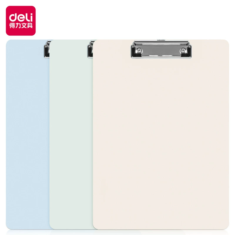 Deli A4 folder folder folder folder stationery Student writing padding board writing hard board test paper clamp file clamp