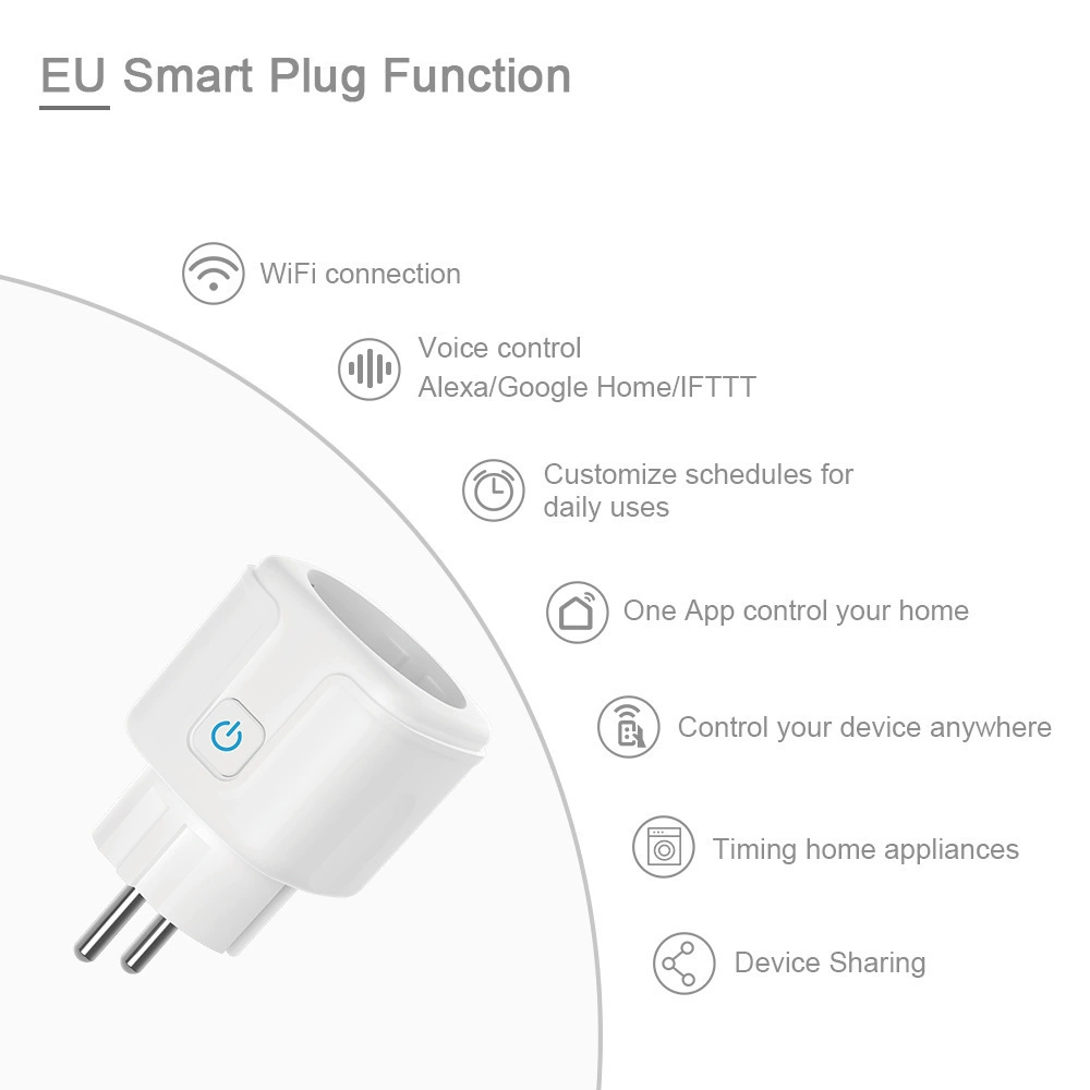 Matter европейский стандарт розетки европейская стандартная розетка WiFi производитель прямые продажи 16A защита безопасности