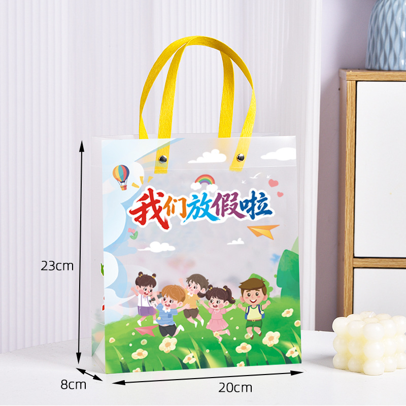 Bolsa de regalo de graduación, bolsa transparente de PP, bolsa de regalo de cumpleaños para el jardín de infantes, bolsa de regalo para quienes figuran en el listado de honor, la inocencia infantil preservada.