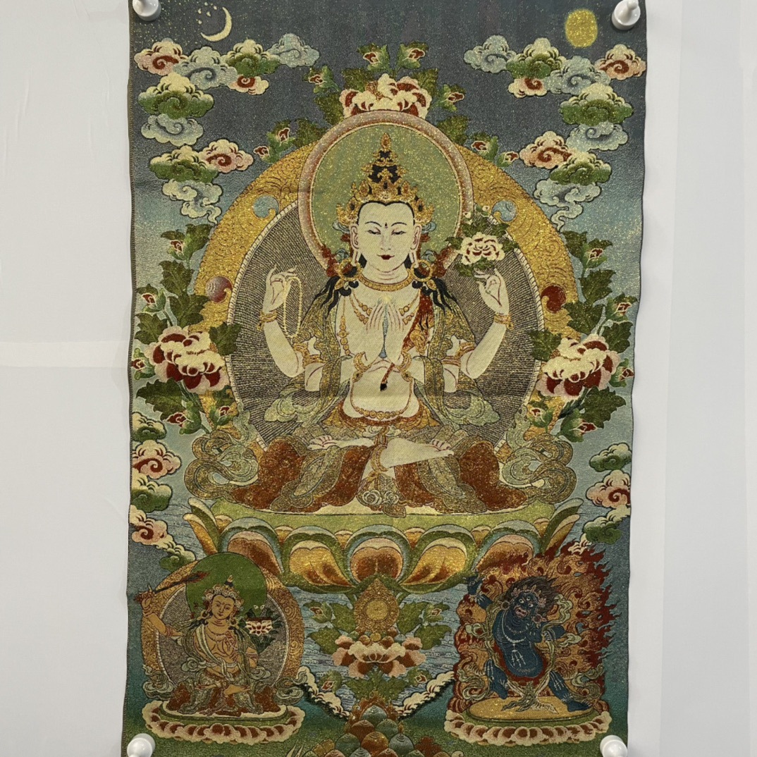 네 팔 관음 자수 탕카 (125300)
