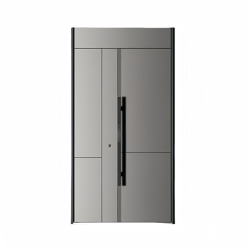 National standard class a anti-theft door light luxury series arc fingerprint lock fire door entrance door villa door