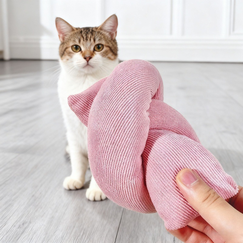 Almohada con Menta para Gatos de Poliéster, con Sonido y Resistente a Mordeduras, para Juegos Interactivos image 3