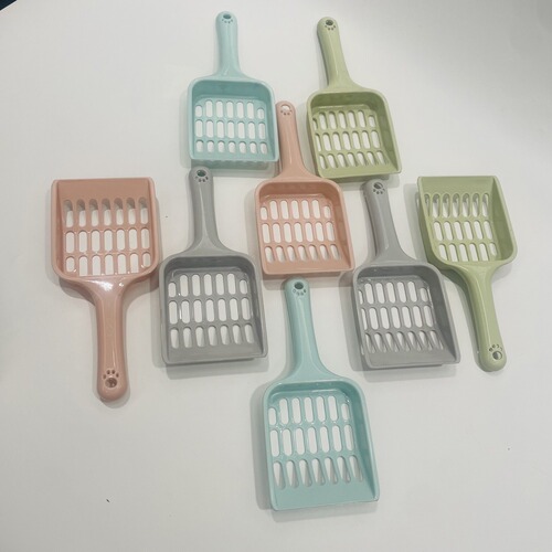 Direct Sale Cat Litter Shovel Candy Color Hollow Grid Cat Litter Scoop Pet Cleaning Supplies Waste Collector Cat Scoop