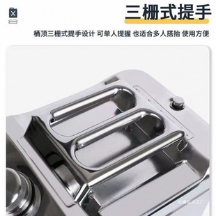 Thickened 304 Stainless Steel Oil Barrel Gasoline Barrel 30 Liters 20 Liters Diesel Kettle Portable Refueling Barrel Car Cross-Border
