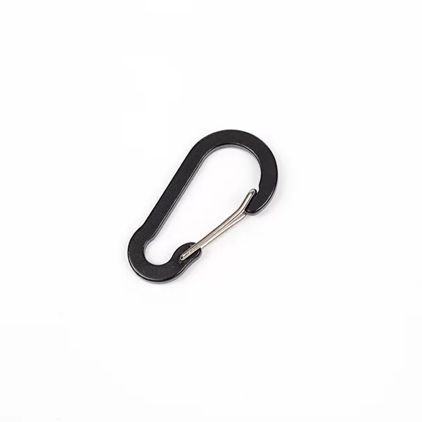 Mountaineering buckle No.5 pressing flat steel wire hoist Mountaineering buckle special-shaped all flat aluminum alloy Mountaineering buckle S-shaped spring hook