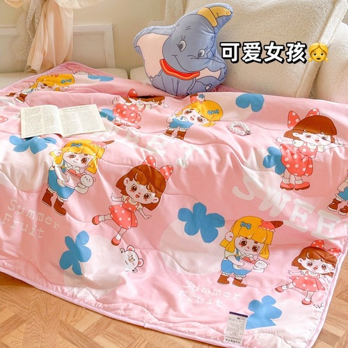 Children's Summer Cooling Blanket Air Conditioning Blanket Baby Blanket Baby Thin Summer Blanket Single Person Kindergarten Nap Blanket Wholesale