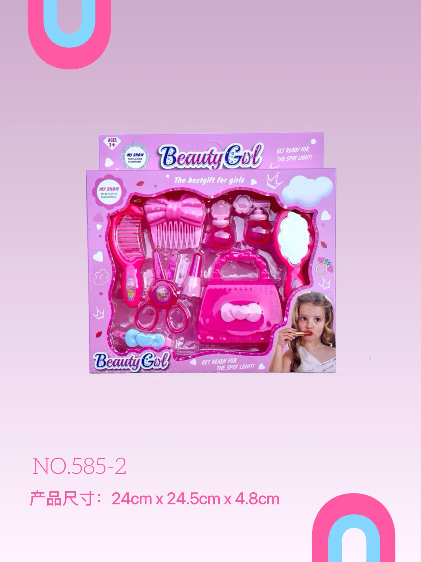 Simulación de juegos de juguetes y accesorios para el hogar, secador de pelo, peluquería, maquillaje, permanente, tocador, juego de juguetes, regalo image 7
