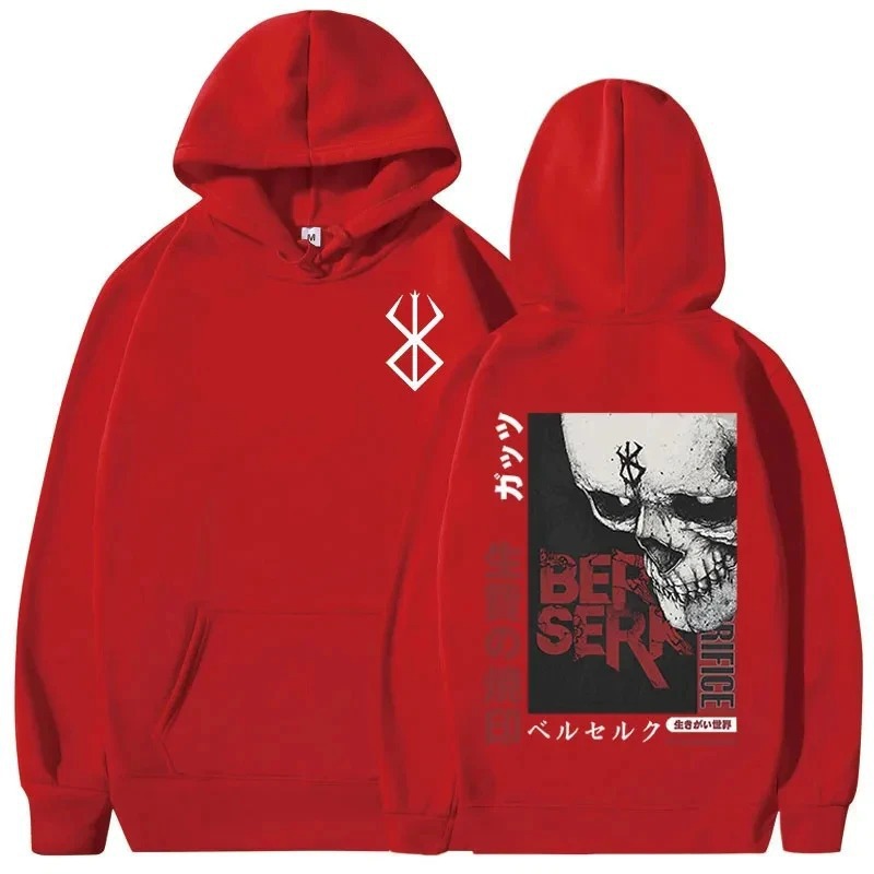 Men's Hoodie Casual Overseas Pullovers Anime Berserk Guts G