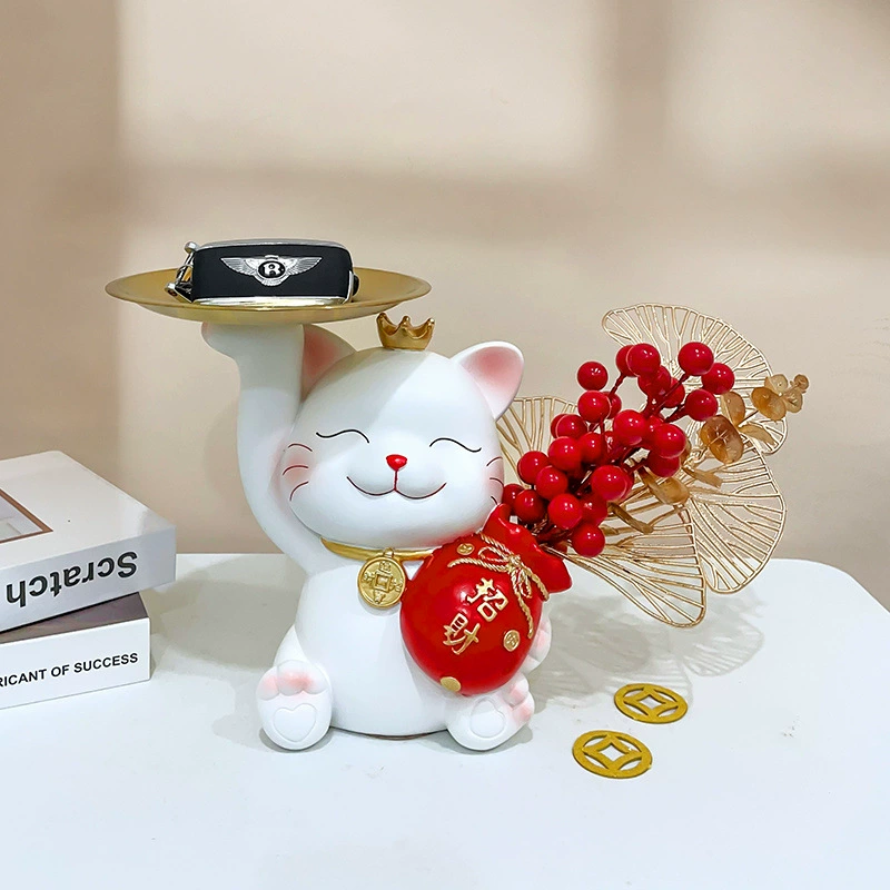 Новый поднос котенка кота с кошачьим благословением сумка с красными фруктами