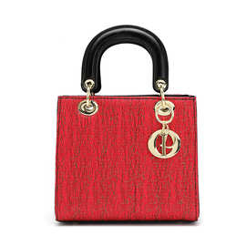 跨境批发轻奢女包戴妃包包2025新款鳄鱼纹斜跨手提包潮流单肩包