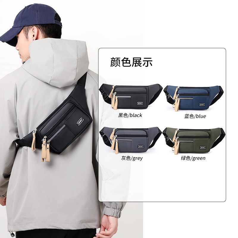 Venta al por mayor nueva riñonera impermeable para hombres y mujeres multifuncional de gran capacidad ocio deportes viajes caja registradora resistente al desgaste billetera móvil