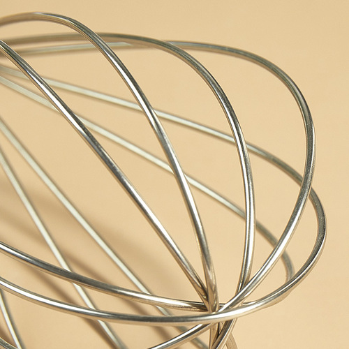 Beech handle hand mixer wholesale household cream baking whipper with engraved LOGO stainless steel egg beater