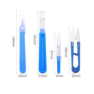 彩色塑料柄锋利拆线刀 手工缝纫十字绣工具扣眼刀拆线器套装|undefined