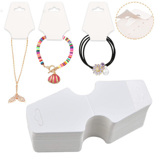 Amazon In-Stock Kraft Paper Card with Adhesive, Folded Card for Hair Accessories Packaging, Customizable with Logo, Hair Accessory Card Paper