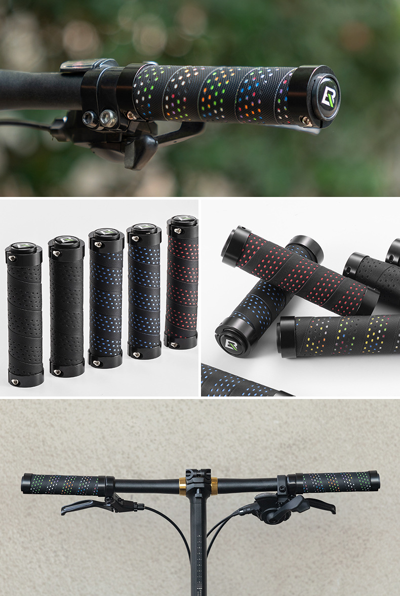 Bicycle mountain bike anti slip lock, riding set, PU handle accessory_voghion.com