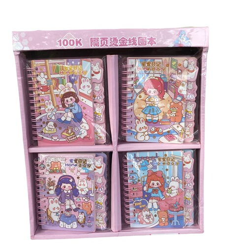 100K classified coil notebook, new Sanrio family Kuromi diary, mini pocket notebook