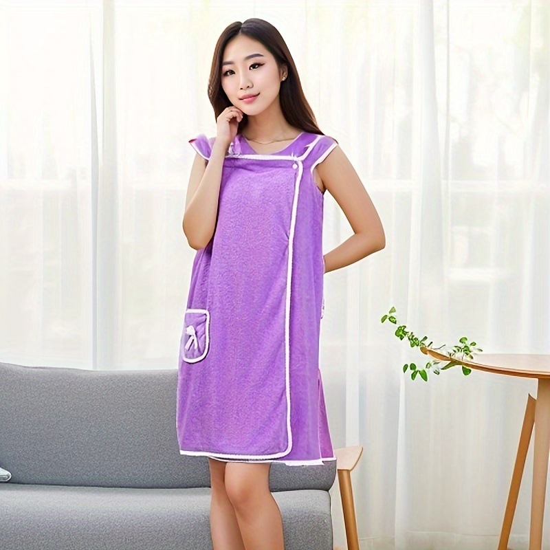 La falda de baño de terciopelo coral de alta densidad es suave y agradable para la piel, se puede usar con tirantes, albornoces, toalla de baño de variedad, toalla de baño de playa, toalla de baño al por mayor