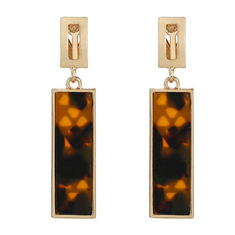 9g Weight Resin Inlay Material Drop Earrings, Ear Cuffs Classification 1 Pair Quantity Holiday, Daily Occasion Alloy Material Geometric Pattern Women's Gender Elegant, Simple Style Style 1 Pair Elegant Simple Style Geometric Alloy Resin Drop Earrings Ear Cuffs 7