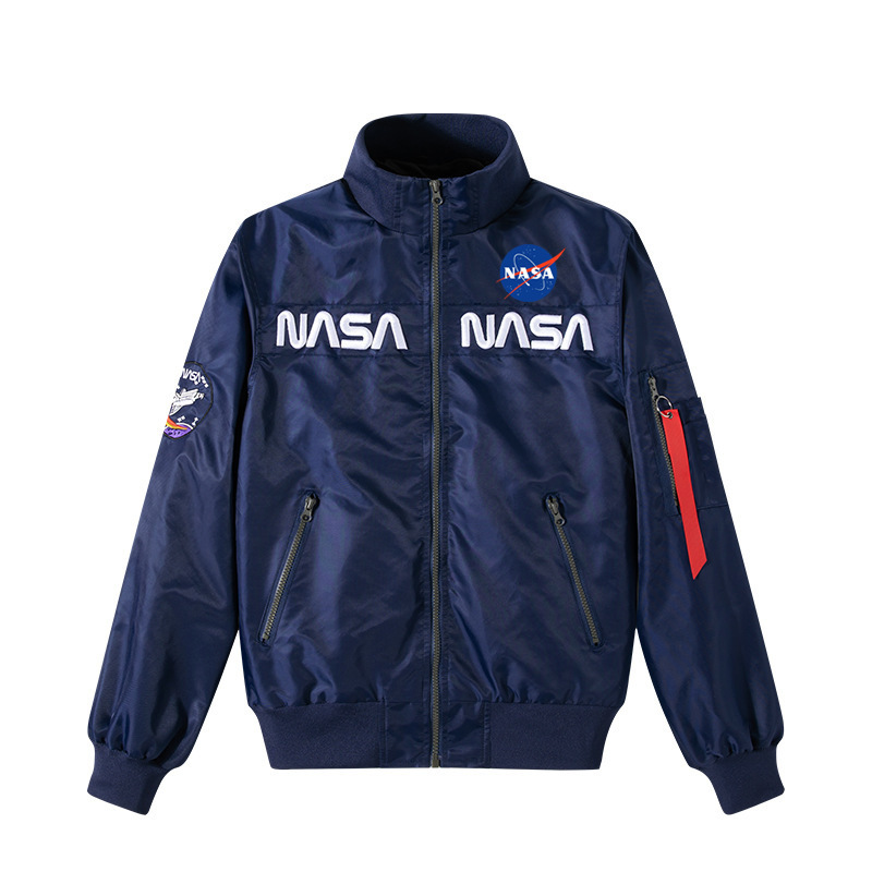 New Fashion NASA Workwear Flying Sports Collar Jacket Men's Embroidered Loose Spring and Autumn Fashion Baseball Suit for Men