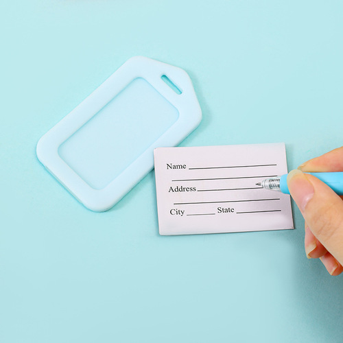 Manufacturer wholesale colorful large luggage tags plastic checked luggage tags travel tags with printable logo boarding passes