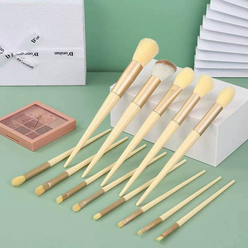 Brush, face blush, soft foundation, 13 pieces, full set