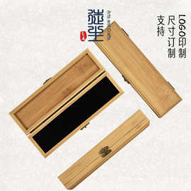桃木簪收纳木盒定做竹制翻盖发簪包装盒小号抽拉竹盒商用礼品木盒