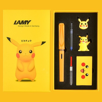 ドイツ LAMY Lingmei 万年筆ハンターピカチュウギフトボックスセットギフト男女学生書道誕生日ギフト|undefined