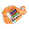 Cartoon stationery, abacus for teaching maths, early education