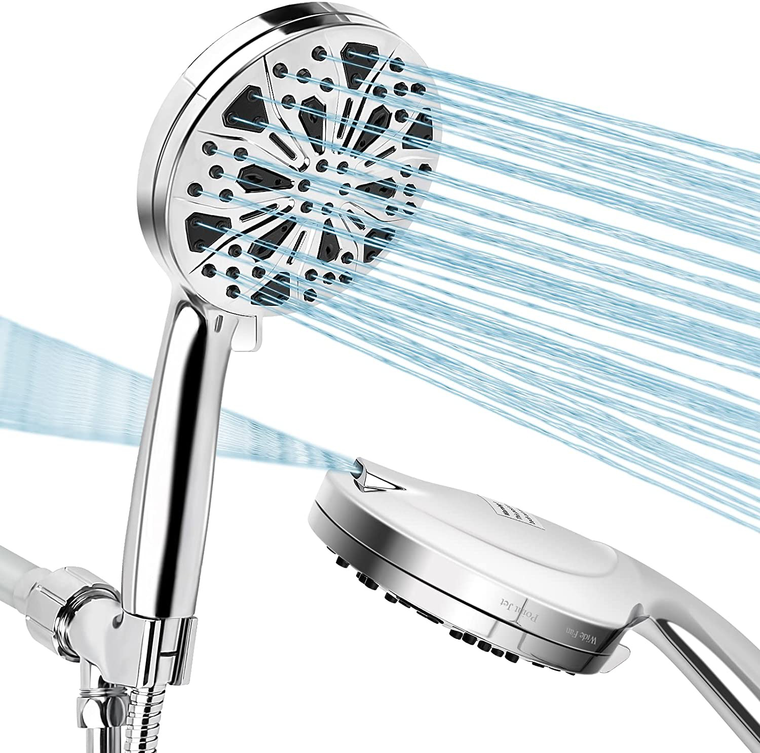 Foreign trade bathroom household showerhead set, multi-functional water spray mode constant temperature pressurized shower showerhead set details Picture