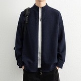 2026年秋季男士套头针织衫加厚宽松运动风圆领毛线外套青少年长袖，男装针织衫/毛衣，星座614