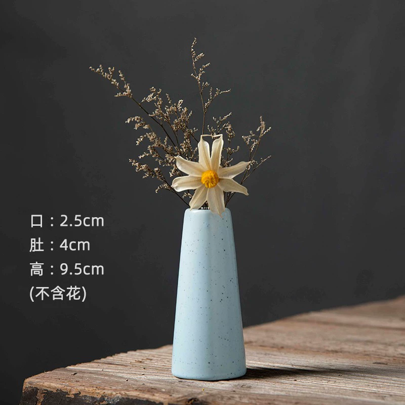 Ceramic Decorative Flower Vases, Handmade Small Tabletop Vase, Glazed Variants