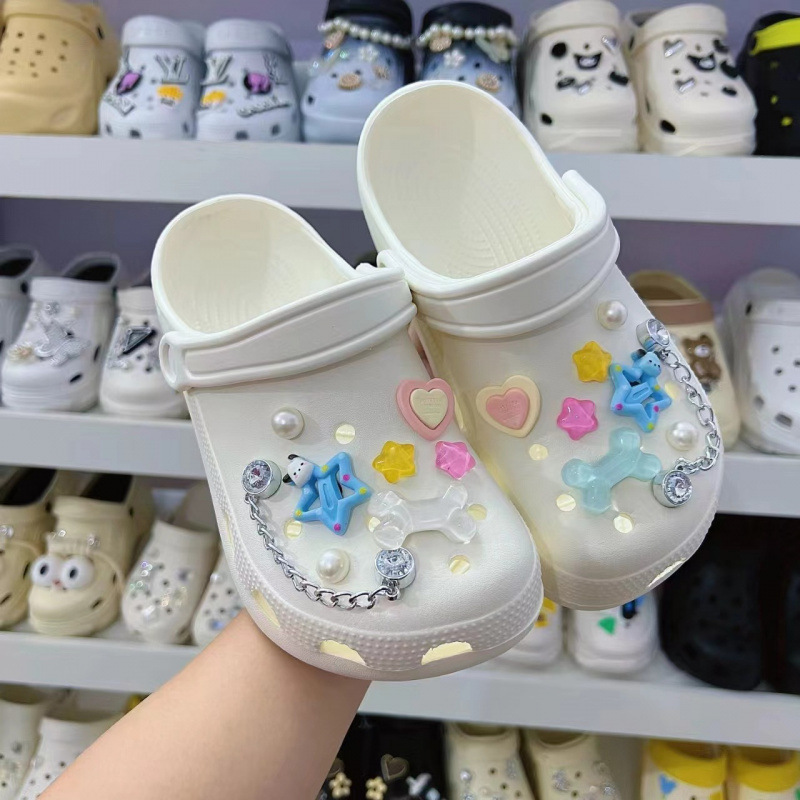 Hoyo Hoyo accesorios de zapatos lindos dibujos animados DIY botones de zapatos floral botones de zapatos accesorios botones de botones accesorios botones de PVC botones de zapatos