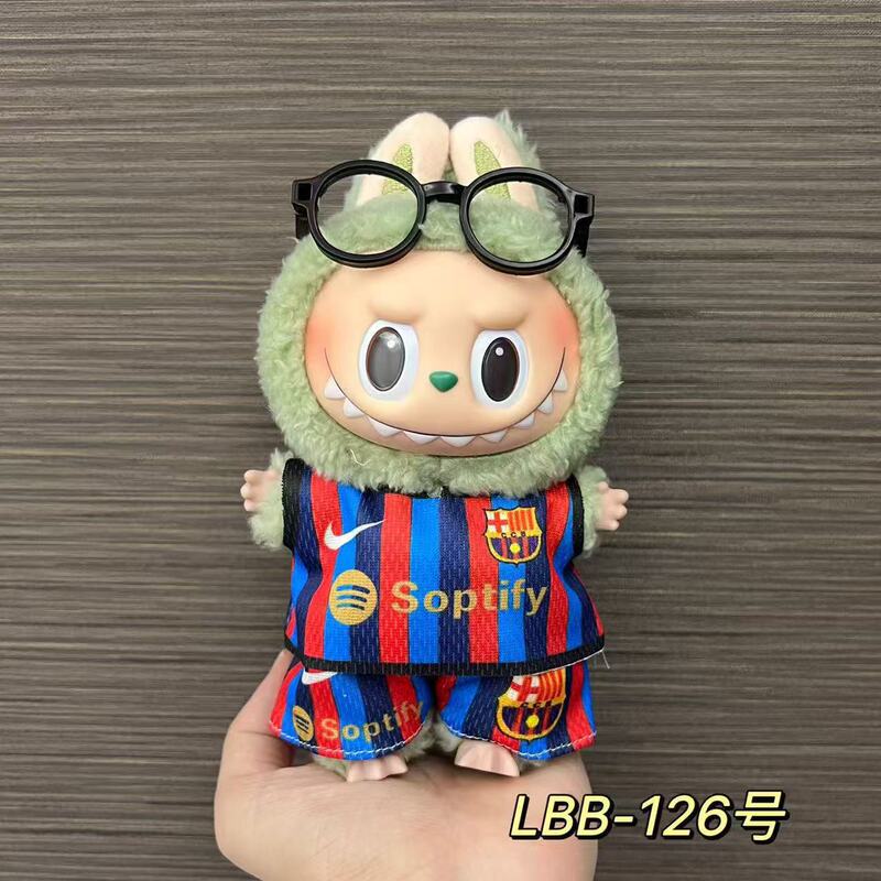 123世代ラブブベビー服17cmラブブブラインドボックス人形ボールスーツ着替えスーツCロナウド着替え服なし|undefined