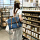 in stock Lu Yuxiao with Songmont Mountain Pine Full Series Briefcase Canvas Denim Backpack Bag