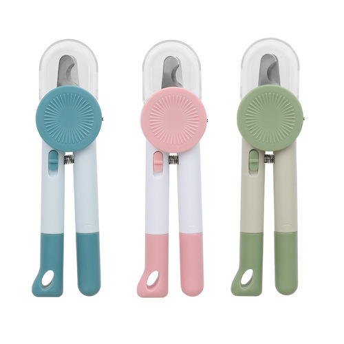 Pet Nail Clippers Cat Nail Clipper Cat Scissors LED Light Anti-Splash Dog Nail Clipper File Pet Supplies