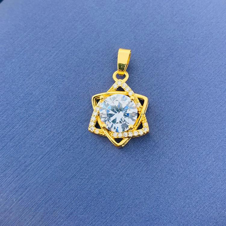 2022 nuevo trébol giratorio simple cien colgante fuente joyería fábrica al por mayor directa sin cadena