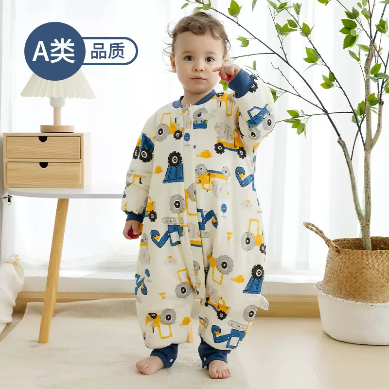 棉布树新款婴儿睡袋秋冬加厚纯棉宝宝睡袋幼儿园儿童空调房防踢被