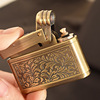 Zhongbang ZB-658A bronze kerosene lighter creative retro men's gift Old style press the lighter