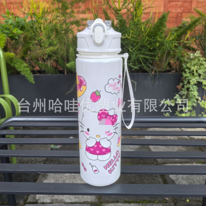 跨境2025新款女杯子设计感小众带吸管杯高颜值茶杯卡通图案大水杯|undefined